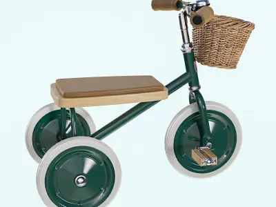 BANWOOD TRIKE Green Child Bike Kid Bicycle  3D model