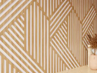 Wall wood seamless set2 V16 Free 3D model