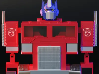 90s Optimus Prime Model 3D model