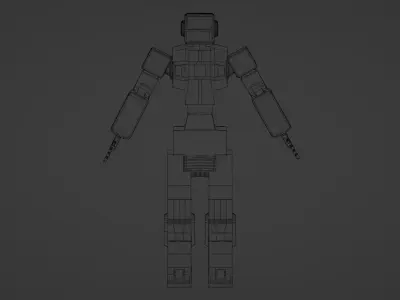 Basic Robot Low-poly 3D model
