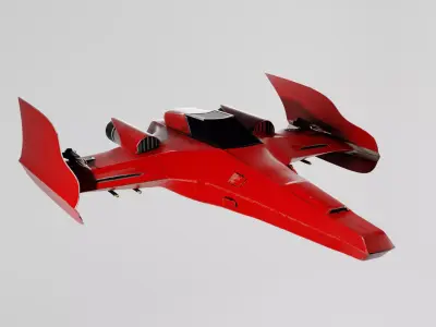 Star Fighter Pack Low-poly 3D model