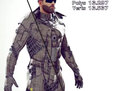 Sci-Fi Soldier Unreal Unity 3D model