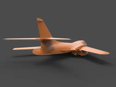 Rockwell B-1 3D print model