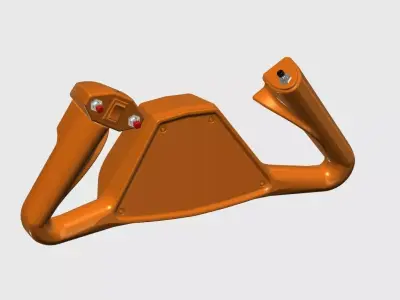 Editable Beechcraft King Air Yoke V1 3D print model