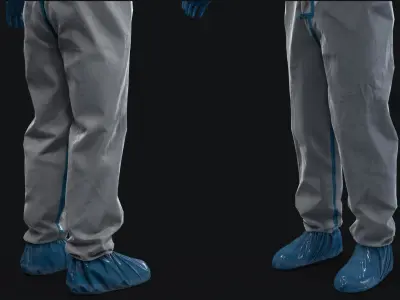  Medical Hazmat Suit Worker 
