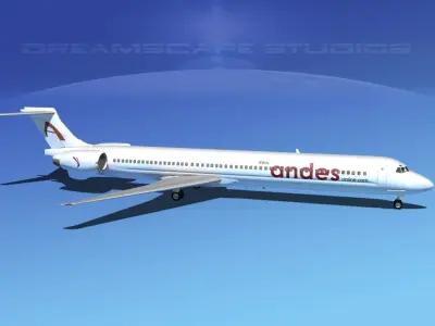 Douglas MD-80 Andes Lineas Aereas 3D model