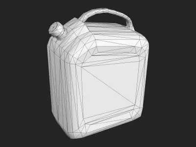 Plastic Gas Can Low-poly 3D model