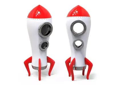 Space Rocket 3D model get