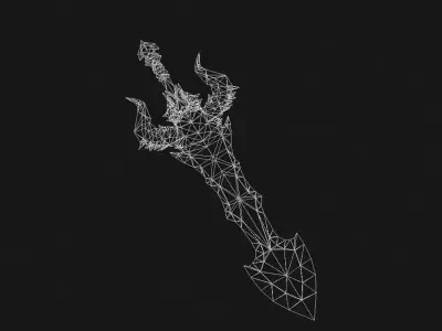 Demon Sword Low-poly 3D model purchase