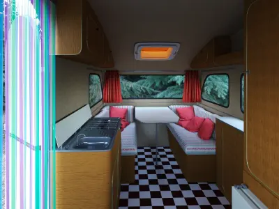 Vintage Caravan Constructam Comet 5 3D model