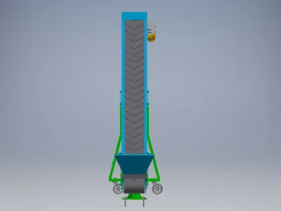 Belt conveyor 3D model 3D model