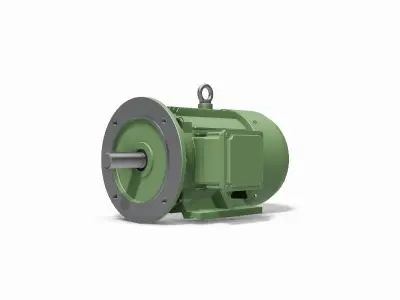 160M B35 Right IEC electric motor - 3D CAD model 3D model