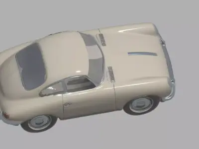 Classic Porsche 3D model
