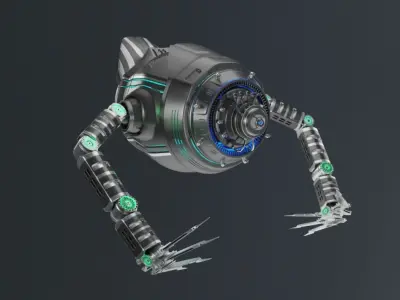 Sci-Fi Drone  Robot Free 3D model