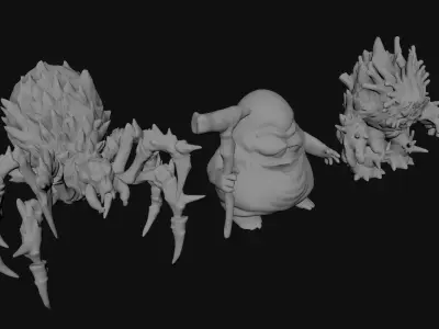 Creature Monsters 3D model order