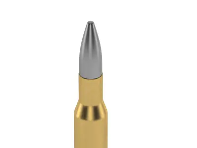 Bullet 50 BMG Low-poly 3D model