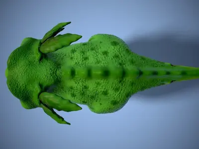 cartoon dino dog Low-poly 3D model