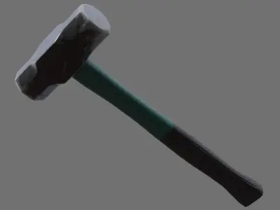 Sledgehammer 1B Low-poly 3D model