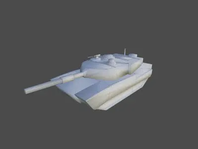 M1 Abrams Tank lowpoly Low-poly 3D model
