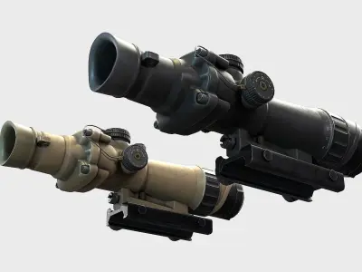 Optical Scope 105 Low-poly 3D model