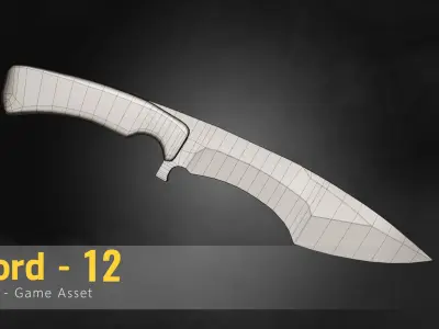 Sword-12 Low-poly 3D model