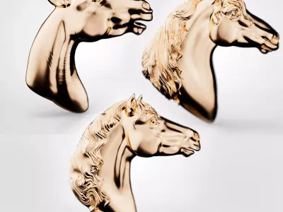 PACK HORSE PENDANT 3D print model