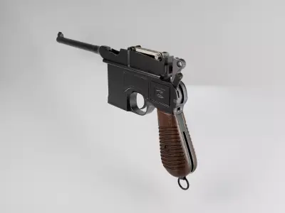Mauser C96 - German WW2 Gun 3D model