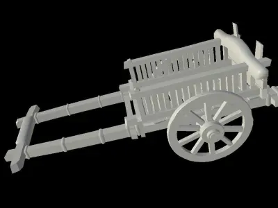 HIE Clean Cart D180403 Low-poly 3D model