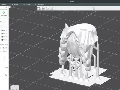 Custom3Dprint Minifigure Accessory - Minifigure Beard S1 - 02 3D print model