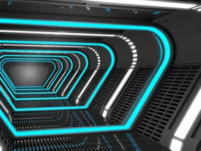 Sci Fi Corridor  3D model buy