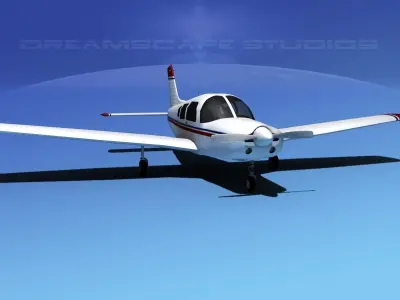 Piper Warrior II 3D model buy