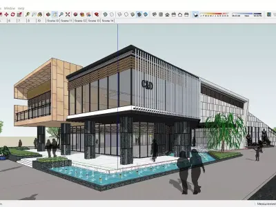Sketchup Building Z2 3D model