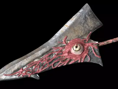 Soul Edge 3D Game Ready Weapon Asset Low-poly 3D model