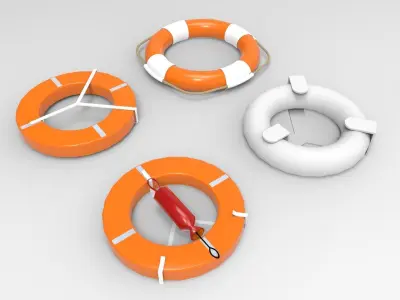 lifebuoy life preservers 3D model