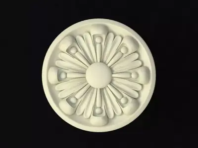 rosette flower 3D model 37
