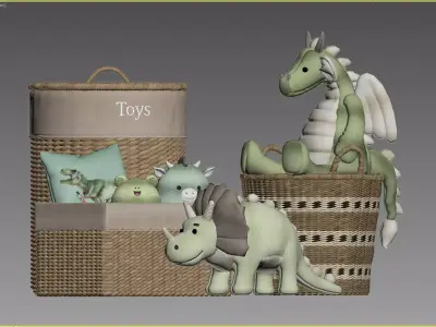 Kids Room Decor 180 3D model