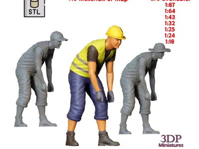 N6 Railway Track Worker 3D print model