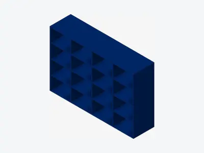 Kinda Shelves - Resin - Locka Low-poly 3D model