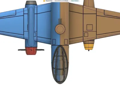 Messerschmitt p1090 3D print model