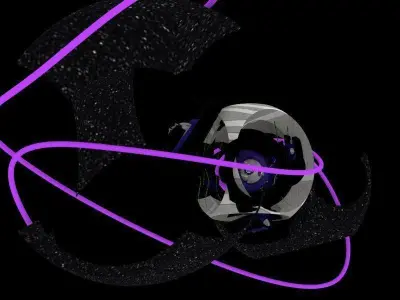 Eyed mecha robot Free low-poly 3D model