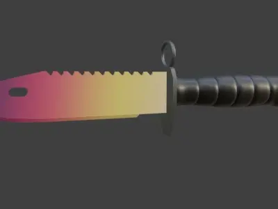 Dummy Bayonette Knife 3D model Free 3D print model