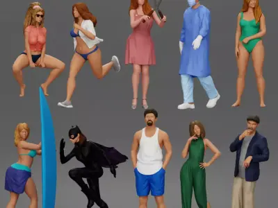 Tier10- 10 Figures for December 2 3D print model