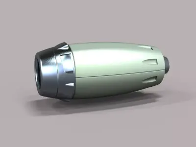 Jet engine 4 3D model