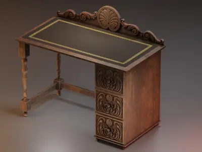 Old Desk 3D model