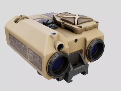 Wilcox Raptar-S Laser Range Finder Low-poly 3D model