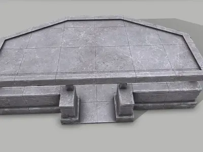 Military Bunker 7 Low-poly 3D model