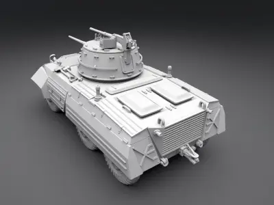 M8 Greyhound Scale model 3D print model
