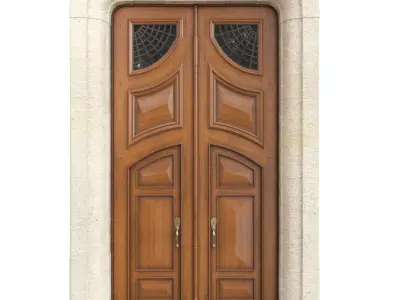 Entrance classic door 120 3D model