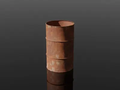 Rusty Barrel 3D model