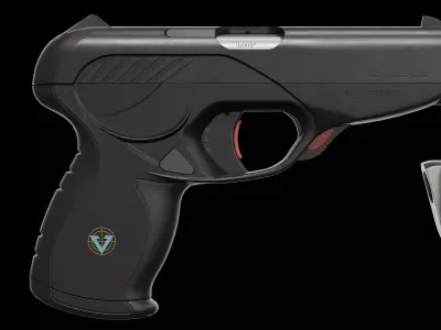 Vektor CP1 9mm pistol Low-poly 3D model